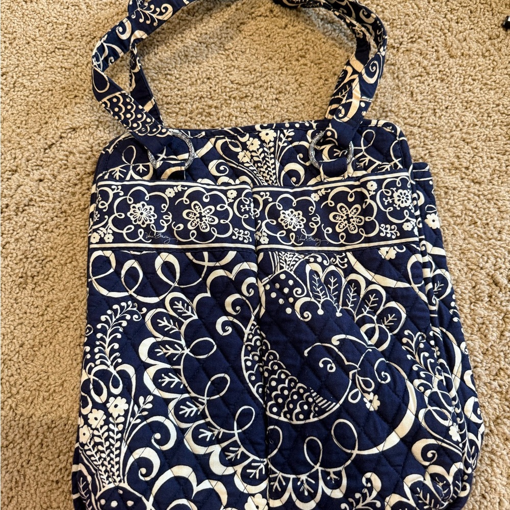 Vera Bradley Blue and White Floral Tote Bag
